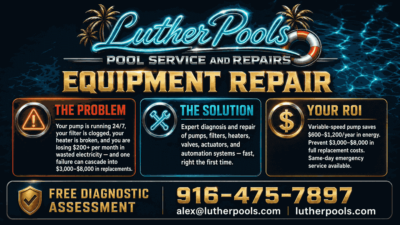 Luther Pools Equipment Repair — The Problem, The Solution, Your ROI